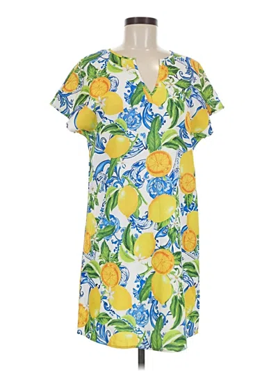 Pre-owned Shein Casual Dress In Yellow