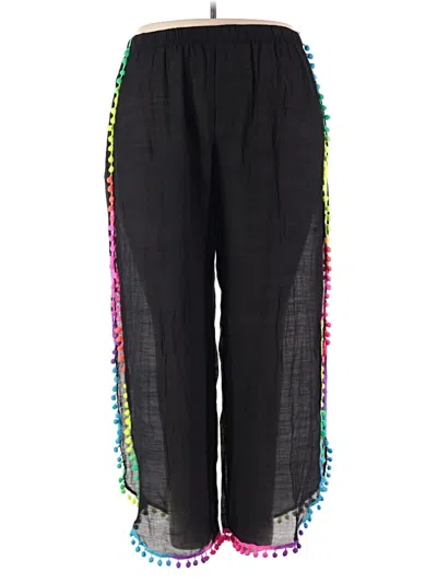 Pre-owned Shein Casual Pants In Black