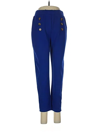 Pre-owned Shein Casual Pants In Blue