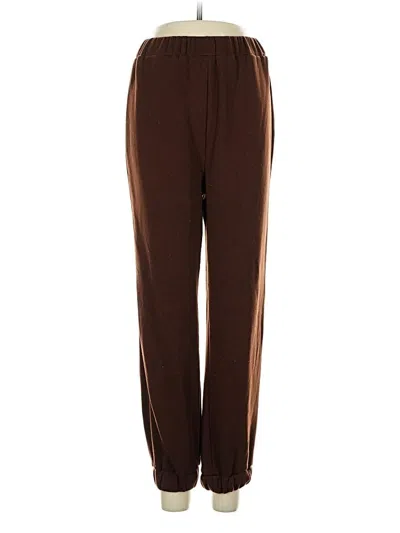 Pre-owned Shein Casual Pants In Brown