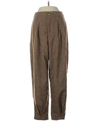 Pre-owned Shein Casual Pants In Brown