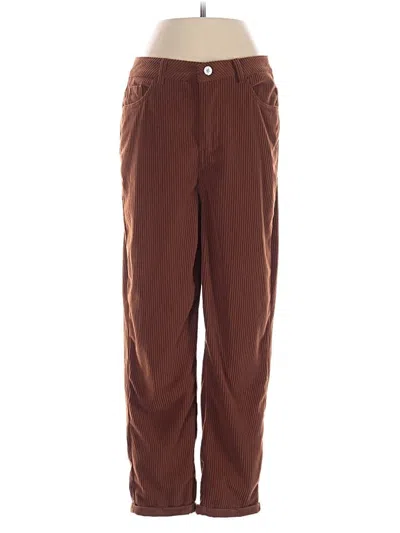 Pre-owned Shein Casual Pants In Brown