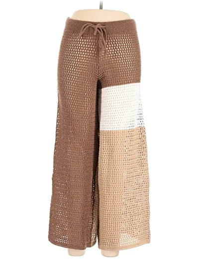 Pre-owned Shein Casual Pants In Brown