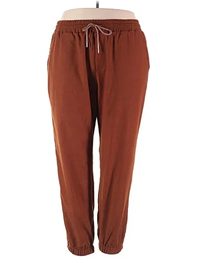 Pre-owned Shein Casual Pants In Brown