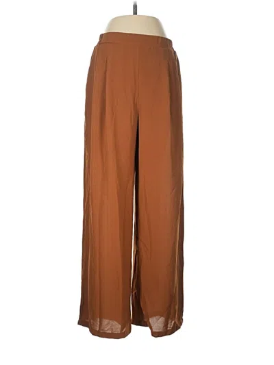 Pre-owned Shein Casual Pants In Brown