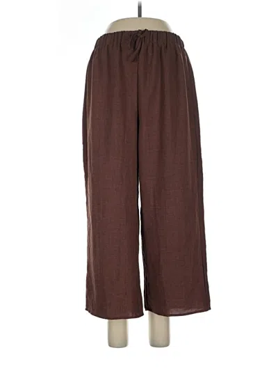 Pre-owned Shein Casual Pants In Brown