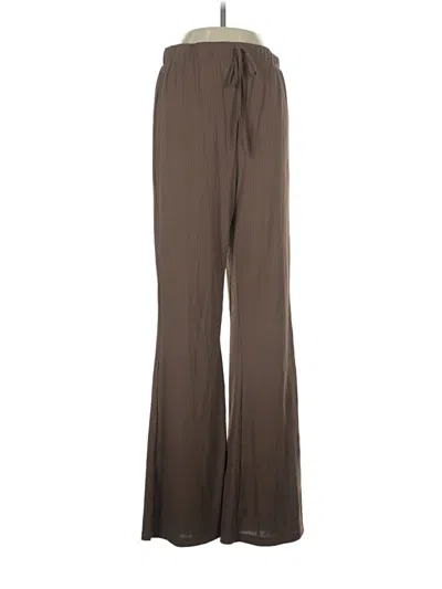 Pre-owned Shein Casual Pants In Brown