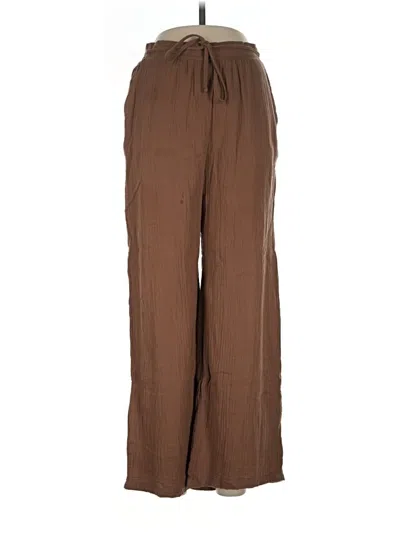 Pre-owned Shein Casual Pants In Brown