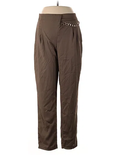 Pre-owned Shein Casual Pants In Brown