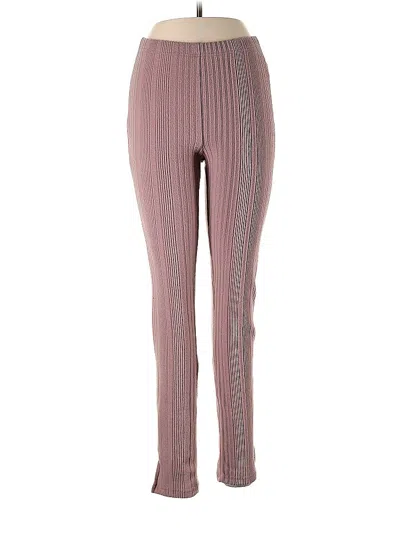 Pre-owned Shein Casual Pants In Burgundy