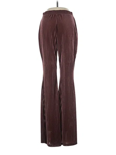 Pre-owned Shein Casual Pants In Burgundy