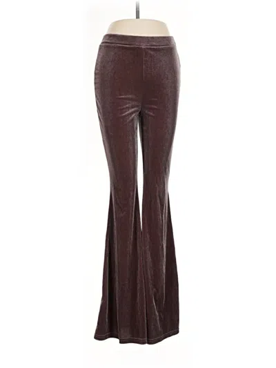 Pre-owned Shein Casual Pants In Burgundy