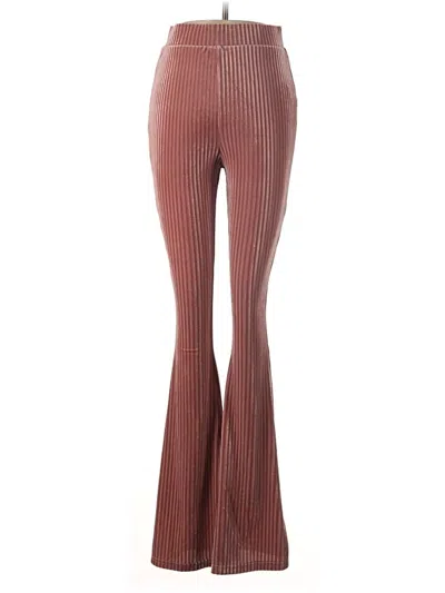 Pre-owned Shein Casual Pants In Burgundy