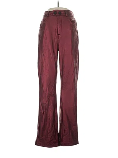 Pre-owned Shein Casual Pants In Burgundy