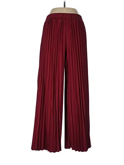 Pre-owned Shein Casual Pants In Burgundy