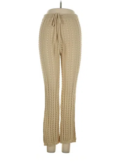 Pre-owned Shein Casual Pants In Gold