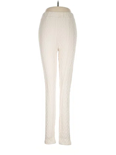 Pre-owned Shein Casual Pants In Ivory