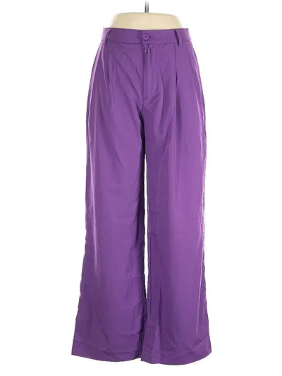 Pre-owned Shein Casual Pants In Purple
