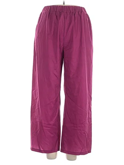 Pre-owned Shein Casual Pants In Purple