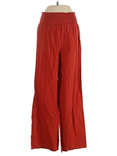 Pre-owned Shein Casual Pants In Red