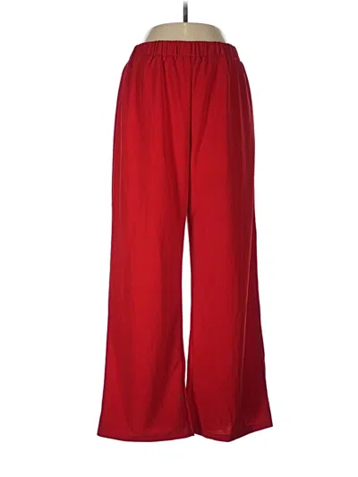 Pre-owned Shein Casual Pants In Red