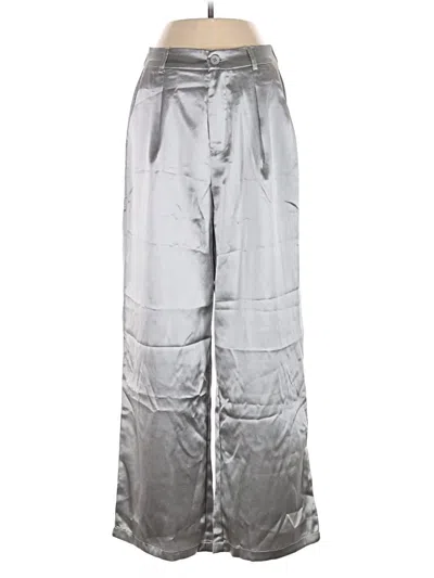 Pre-owned Shein Casual Pants In Silver