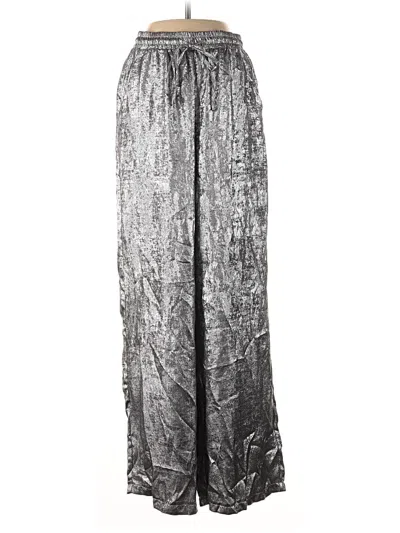 Pre-owned Shein Casual Pants In Silver