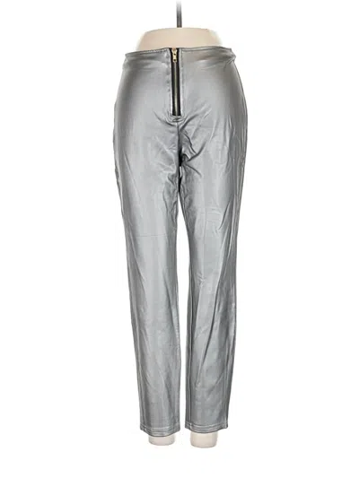Pre-owned Shein Casual Pants In Silver