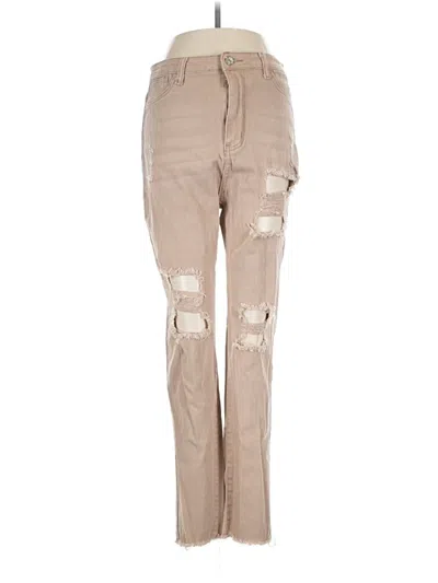 Pre-owned Shein Casual Pants In Tan