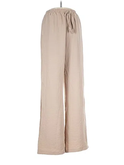 Pre-owned Shein Casual Pants In Tan