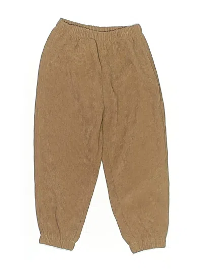 Pre-owned Shein Kids' Casual Pants In Tan
