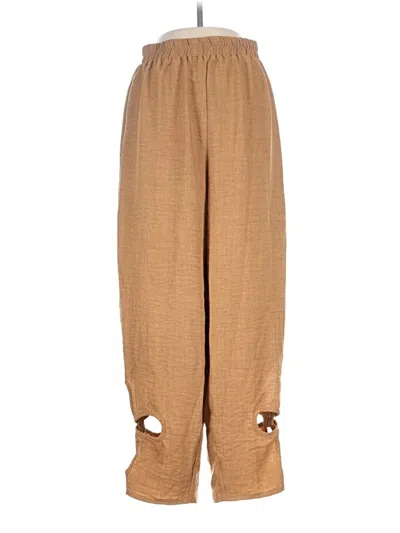 Pre-owned Shein Casual Pants In Tan