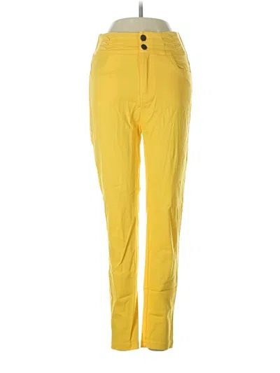 Pre-owned Shein Casual Pants In Yellow