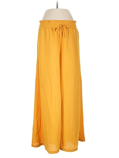 Pre-owned Shein Casual Pants In Yellow