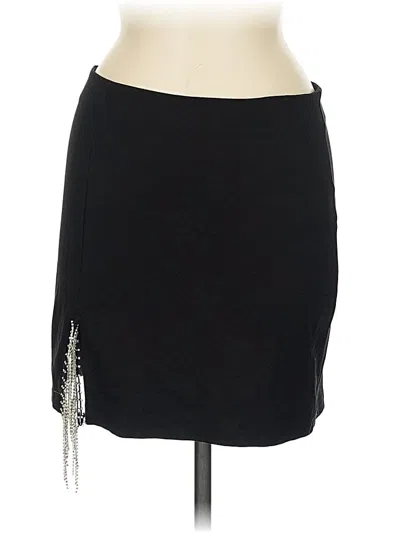 Pre-owned Shein Casual Skirt In Black