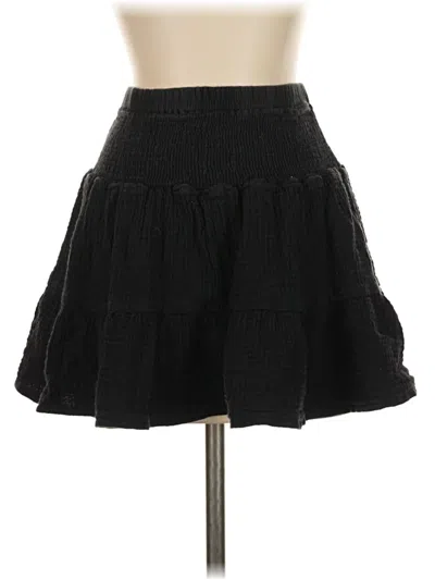 Pre-owned Shein Casual Skirt In Black