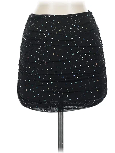 Pre-owned Shein Casual Skirt In Black