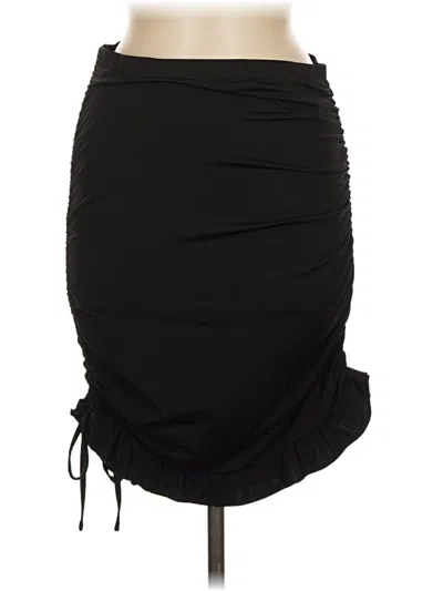 Pre-owned Shein Casual Skirt In Black