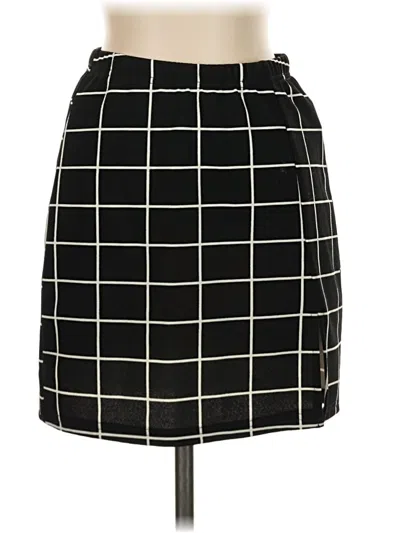 Pre-owned Shein Casual Skirt In Black