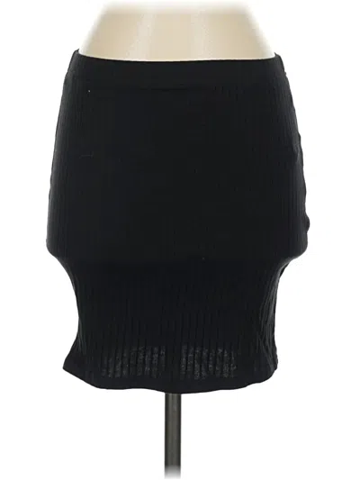 Pre-owned Shein Casual Skirt In Black