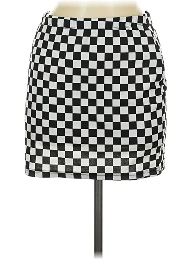 Pre-owned Shein Casual Skirt In Black