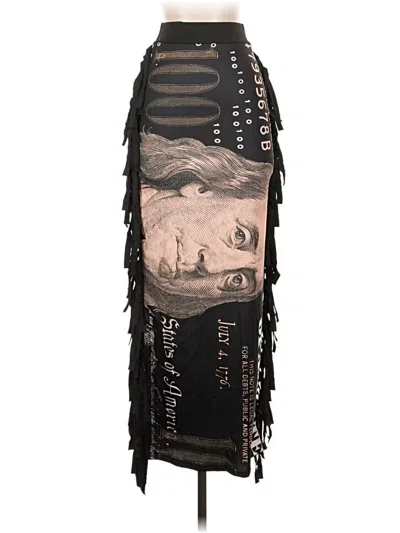 Pre-owned Shein Casual Skirt In Black