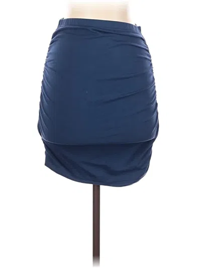 Pre-owned Shein Casual Skirt In Blue