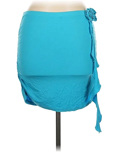 Pre-owned Shein Casual Skirt In Blue