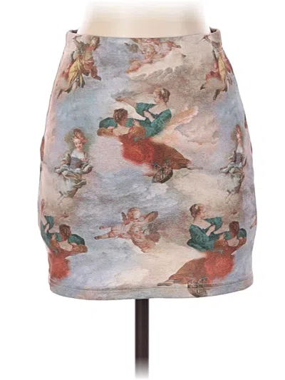 Pre-owned Shein Casual Skirt In Blue