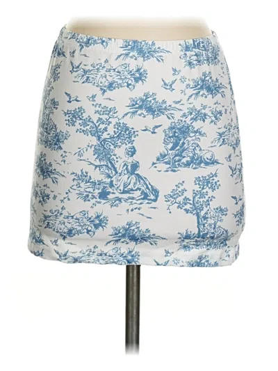 Pre-owned Shein Casual Skirt In Blue