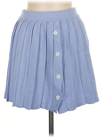 Pre-owned Shein Casual Skirt In Blue