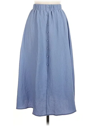 Pre-owned Shein Casual Skirt In Blue