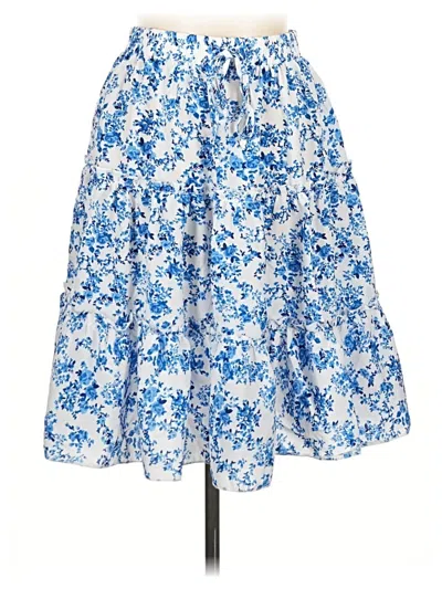 Pre-owned Shein Casual Skirt In Blue