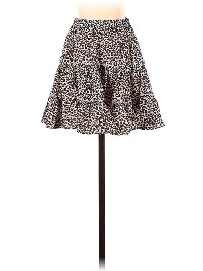 Pre-owned Shein Casual Skirt In Brown